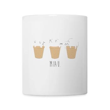 miau meow cat eis catlove - Tasse - Weiß - Vorne