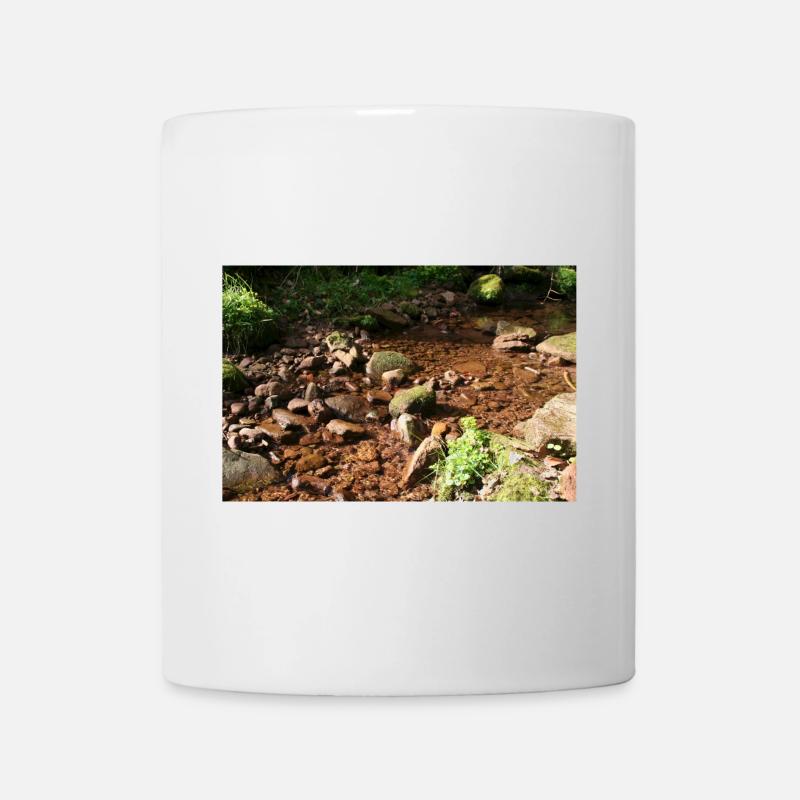 Schwarzwälder Waldbach - Tasse - Weiß