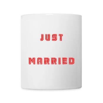 PAAR. ICH HABE GERADE GEHEIRATET. Junggesellinnenabschied. VALENTINSTAG. MARIES - Tasse - Weiß - Vorne