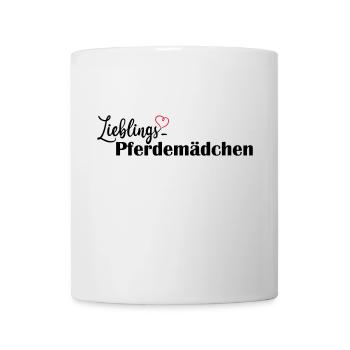 LIeblings Pferdemädchen schwarz - Tasse - Weiß - Vorne