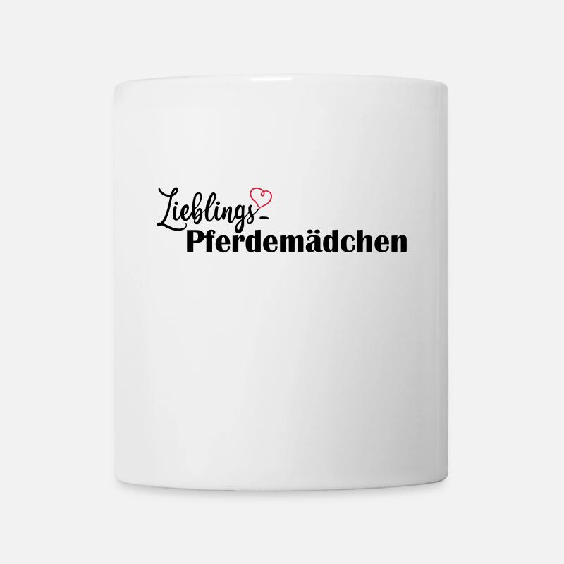LIeblings Pferdemädchen schwarz - Tasse - Weiß
