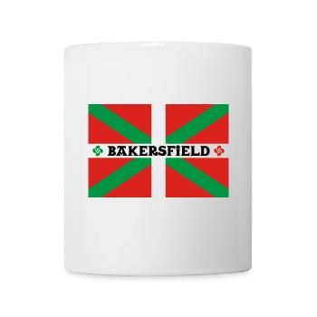 Bakersfield ikurriña. Baskische Gemeinschaft. Kalifornien - Tasse - Weiß - Vorne