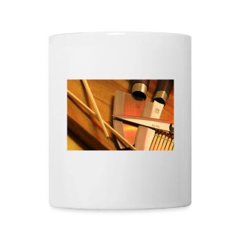 Kalligrafie und Klingenkunst - Tasse - Weiß - Vorne