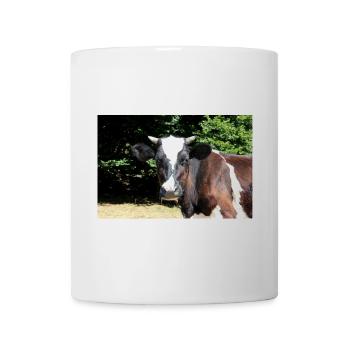 Affiche de vache - Mug blanc - blanc - Devant