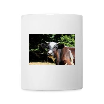 Kuh Poster - Tasse - Weiß - Vorne