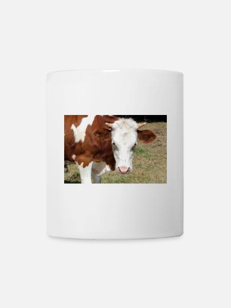 Kuh Poster - Tasse - Weiß