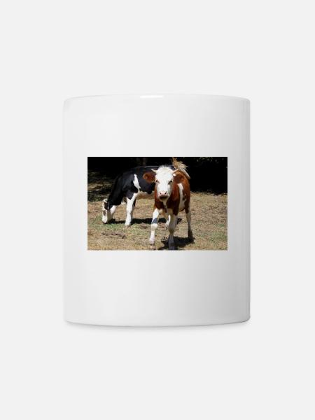 Kuh Poster - Tasse - Weiß