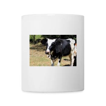 Kuh Poster - Tasse - Weiß - Vorne