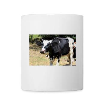 Kuh Poster - Tasse - Weiß - Vorne