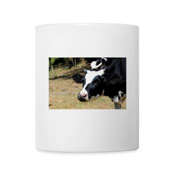 Kuh Poster - Tasse - Weiß - Vorne