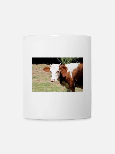 Kuh Poster - Tasse - Weiß
