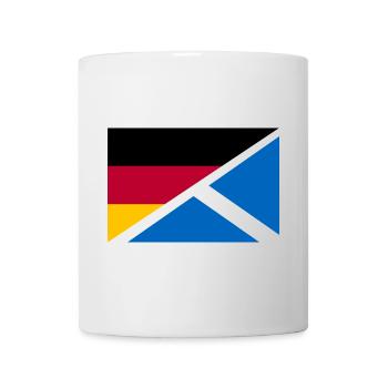 Deutschland Schottland Flagge - Tasse - Weiß - Vorne