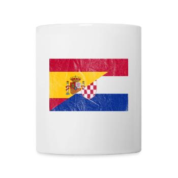 Vintage Flag Spain Croatia - Mug - white - Front