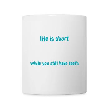 Sourire (foncé) - Mug blanc - blanc - Devant