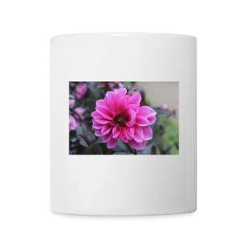 Dahlia Pink Pink Blossom ,Flower - Mug - white - Front
