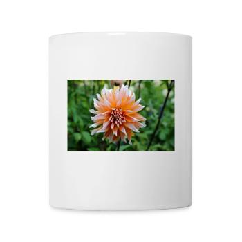 Dahlia Orange White Blossom ,Flower - Mug - white - Front