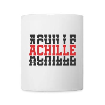 Achille t-shirt stacked text t-shirt name - Mug - white - Front