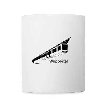 Police de caractères Wuppertal Suspension Railway noir/blanc - Mug blanc - blanc - Devant
