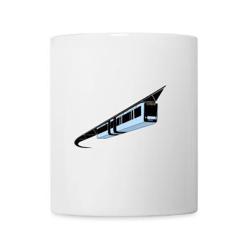 Wuppertal Schwebebahn bunt - Tasse - Weiß - Vorne