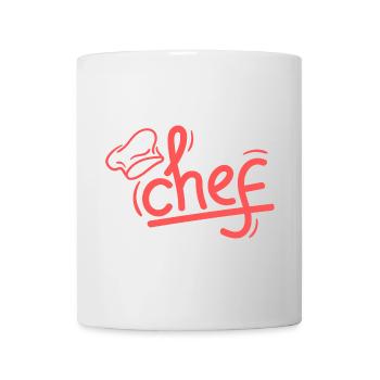 Red Chef Sketch Elegant - Mug - white - Front