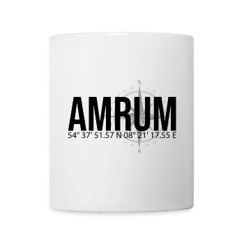 Koordinaten Amrum - Tasse - Weiß - Vorne