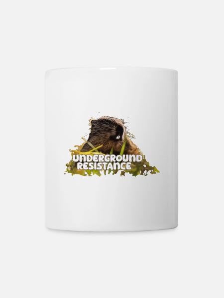 Murmeltier Underground Resistance 2024 - Tasse - Weiß