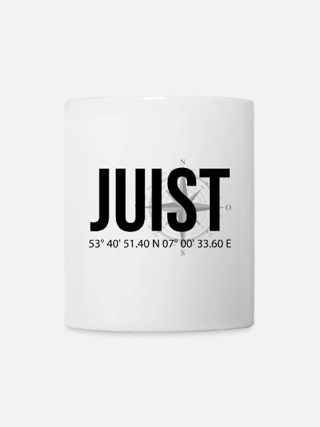 Koordinaten Juist - Tasse - Weiß