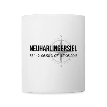 Koordinaten Neuharlingersiel - Tasse - Weiß - Vorne