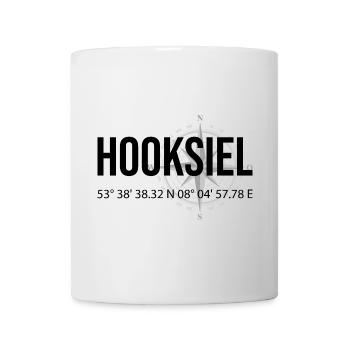 Koordinaten Hooksiel - Tasse - Weiß - Vorne