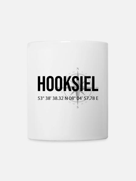 Koordinaten Hooksiel - Tasse - Weiß