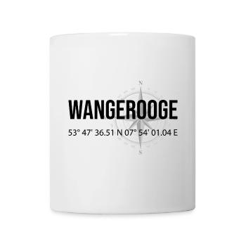 Koordinaten Wangerooge - Tasse - Weiß - Vorne
