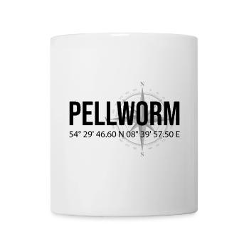 Koordinaten Pellworm - Tasse - Weiß - Vorne