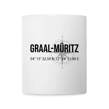 Koordinaten Graal Müritz - Tasse - Weiß - Vorne