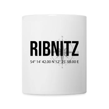 Koordinaten Ribnitz - Tasse - Weiß - Vorne