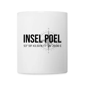 Koordinaten Insel Poel - Tasse - Weiß - Vorne