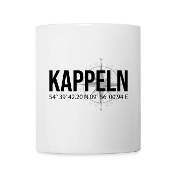 Koordinaten Kappeln - Tasse - Weiß - Vorne