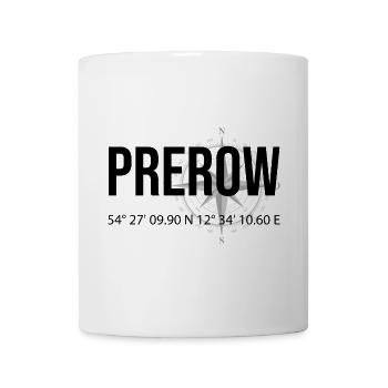 Koordinaten Prerow - Tasse - Weiß - Vorne