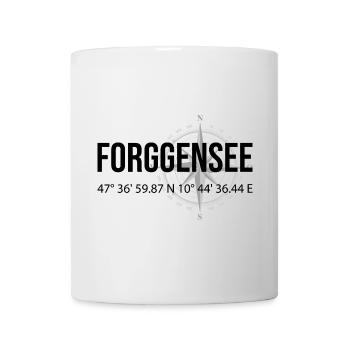 Koordinaten Forggensee - Tasse - Weiß - Vorne