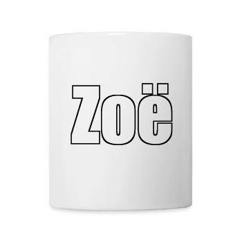 Zoe - (Menschenname) - Tasse - Weiß - Vorne