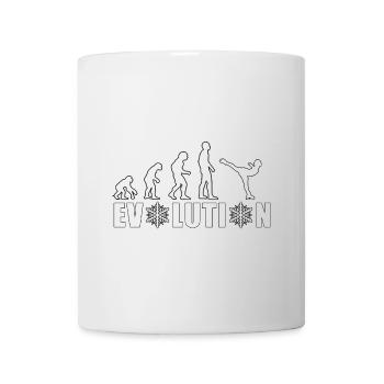 EVOLUTION PATINAGE ARTISTIQUE HIVER NEIGE - Mug blanc - blanc - Devant