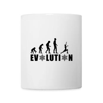 EVOLUTION PATINAGE ARTISTIQUE HIVER NEIGE - Mug blanc - blanc - Devant