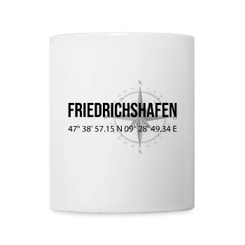 Koordinaten Friedrichshafen - Tasse - Weiß - Vorne