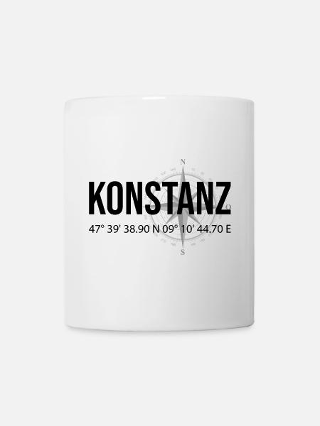 Koordinaten Konstanz - Tasse - Weiß
