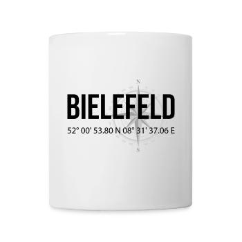 Koordinaten Bielefeld - Tasse - Weiß - Vorne