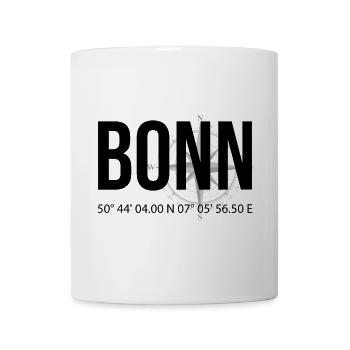 Koordinaten Bonn - Tasse - Weiß - Vorne