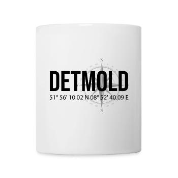 Koordinaten Detmold - Tasse - Weiß - Vorne