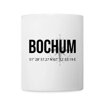 Koordinaten Bochum - Tasse - Weiß - Vorne