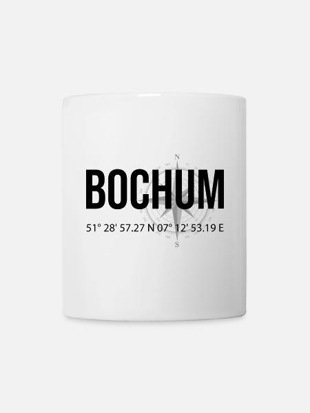 Koordinaten Bochum - Tasse - Weiß