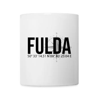 Koordinaten Fulda - Tasse - Weiß - Vorne