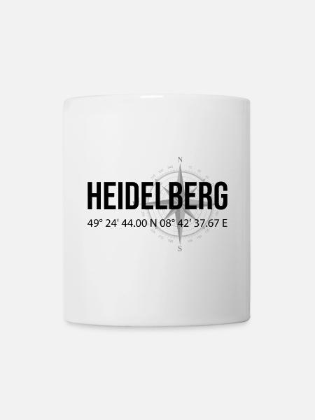 Koordinaten Heidelberg - Tasse - Weiß